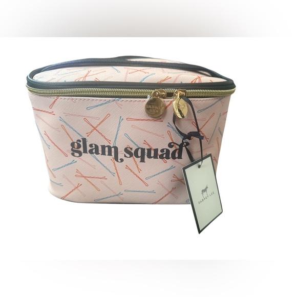Glam Squad Pink Cosmetic Bag by Dabney Lee train case NWT - Picture 1 of 9